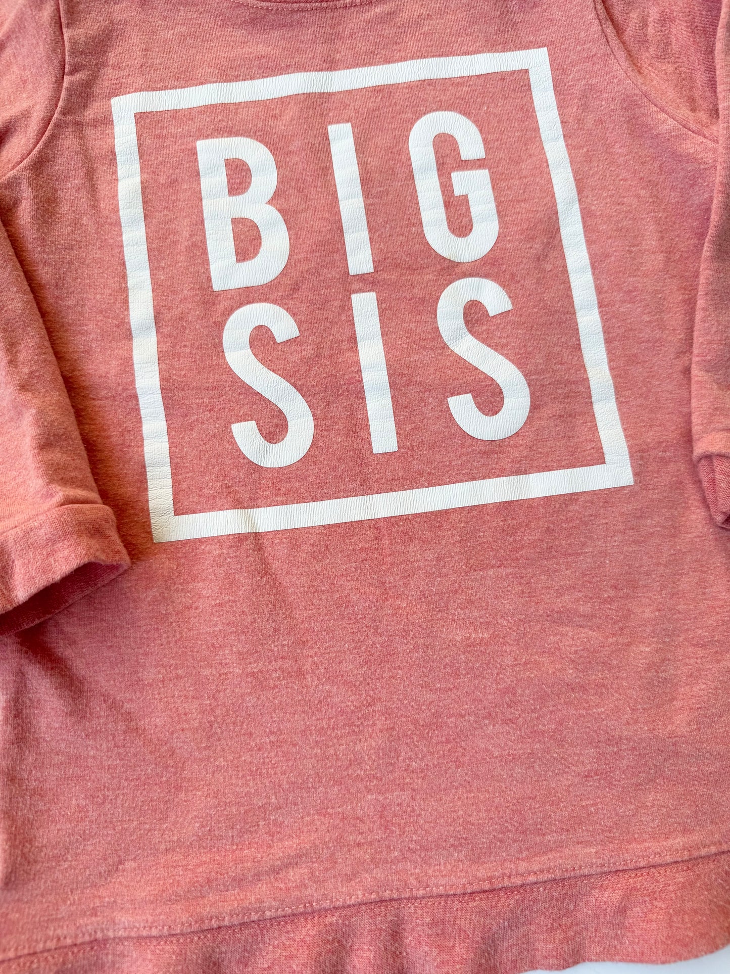 MI & FI Coral Pink “Big Sis” Pullover (3-4 Years)