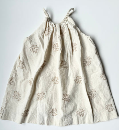 Zara Beige Wheat Braided Halter Dress (5 Years)