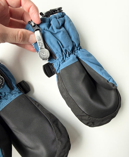 CaliKids Blue & Black Winter Mittens (6 Years+)