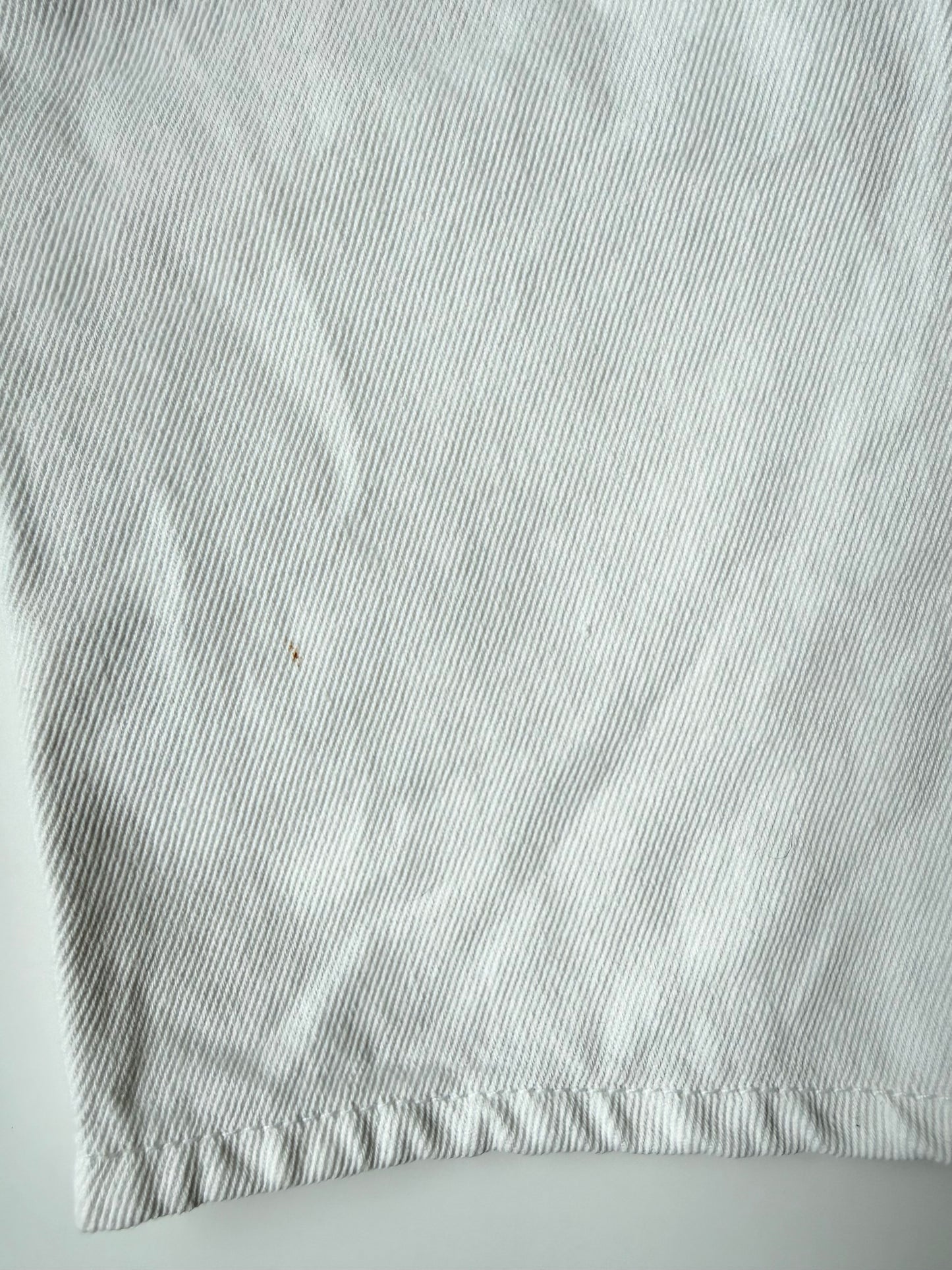 Zara White Jean Shorty Overalls (3-4 Years)