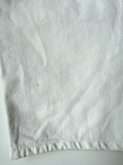 Zara White Jean Shorty Overalls (3-4 Years)