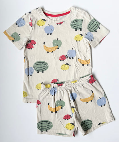George Light Tan Driving Fruit T-Shirt & Matching Shorts Set (4-5 Years)
