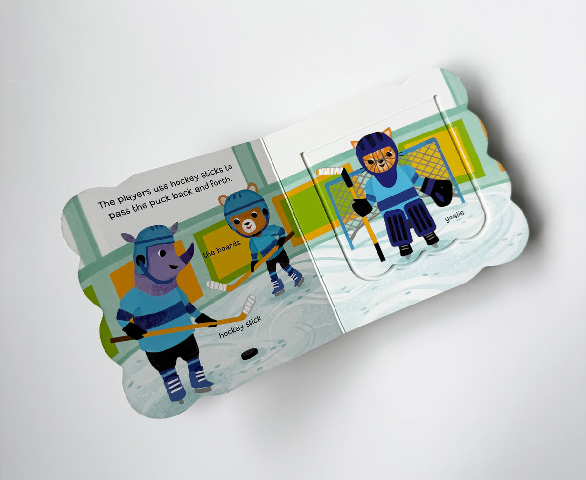 Let’s Play Hockey Lift-A-Flap Board Book