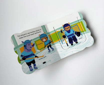 Let’s Play Hockey Lift-A-Flap Board Book