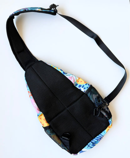 Disney Lilo & Stitch Blue Sling Crossbody Backpack