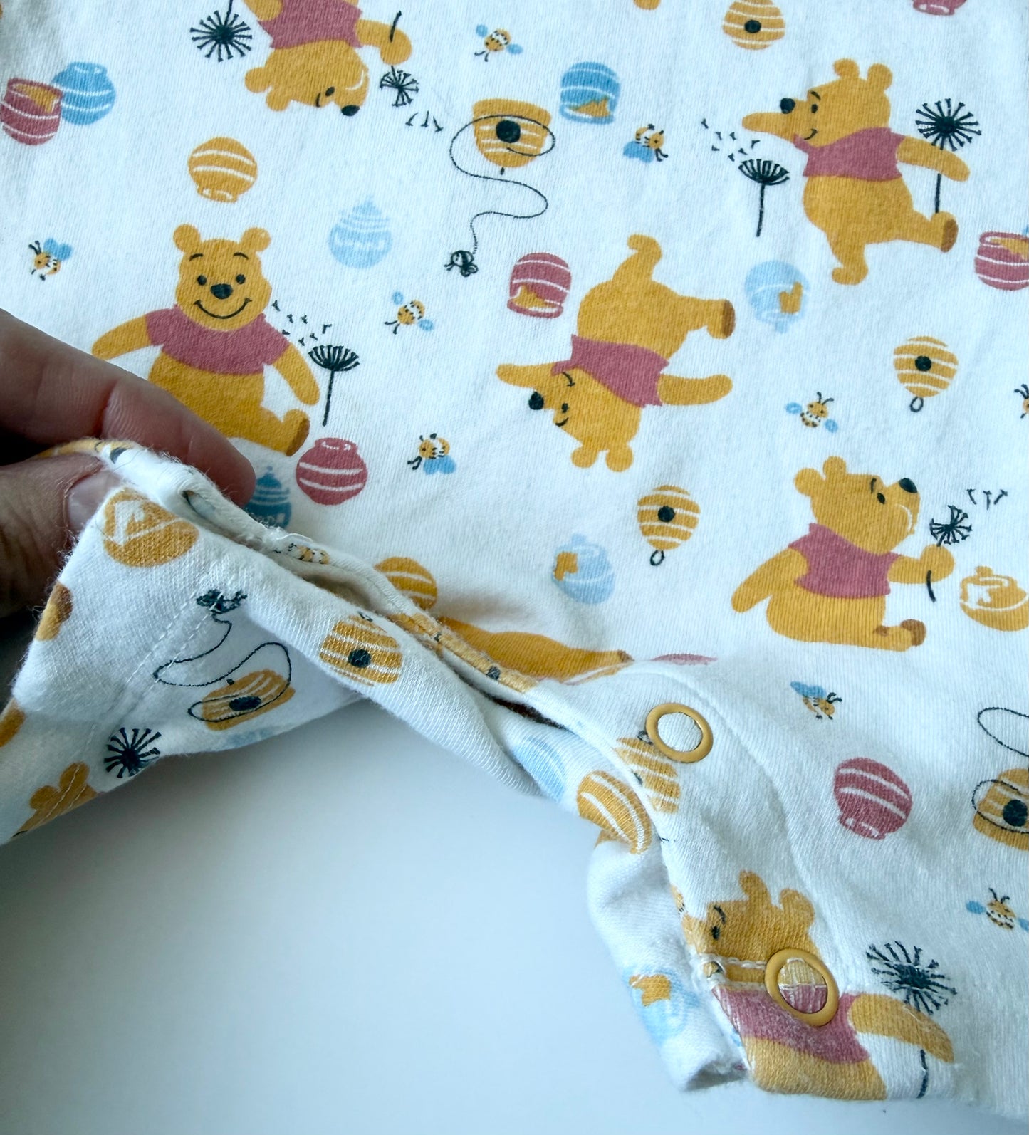 The Disney Store Winnie the Pooh White Shorty Romper (6-9 Months)