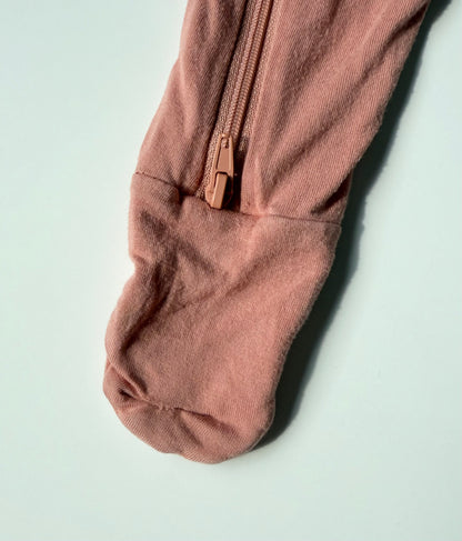 Kyte Terracotta Zipper Footie Sleeper (3-6 Months)
