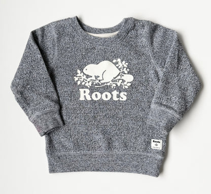 Roots Baby Heathered Grey Beaver Sweater (18-24 Months)