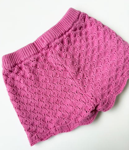 Zara Hot Pink Crochet Shorts (2-3 Years)