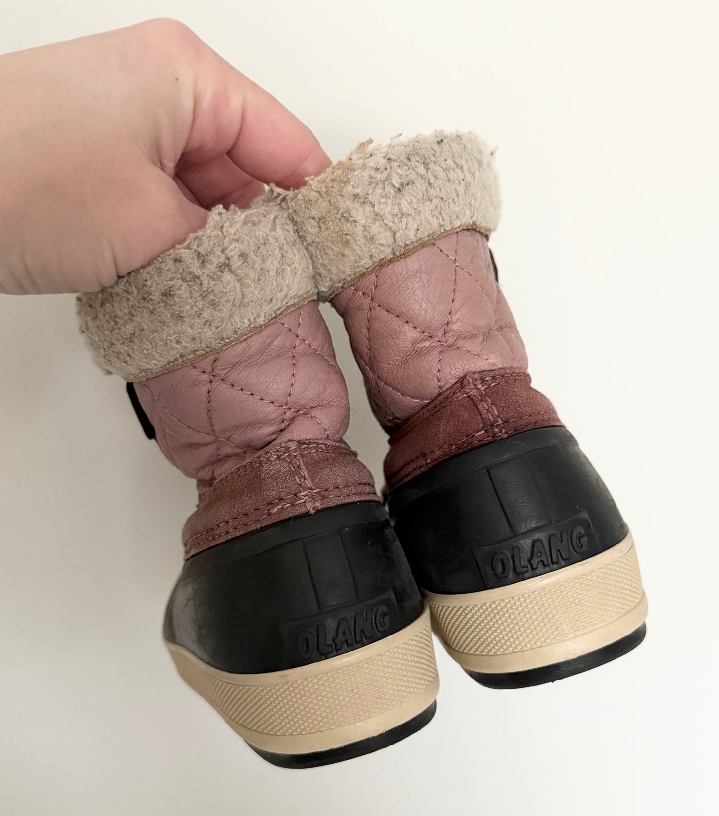 Olang Ape Rosa Nero Quilted Winter Boots (8/9)