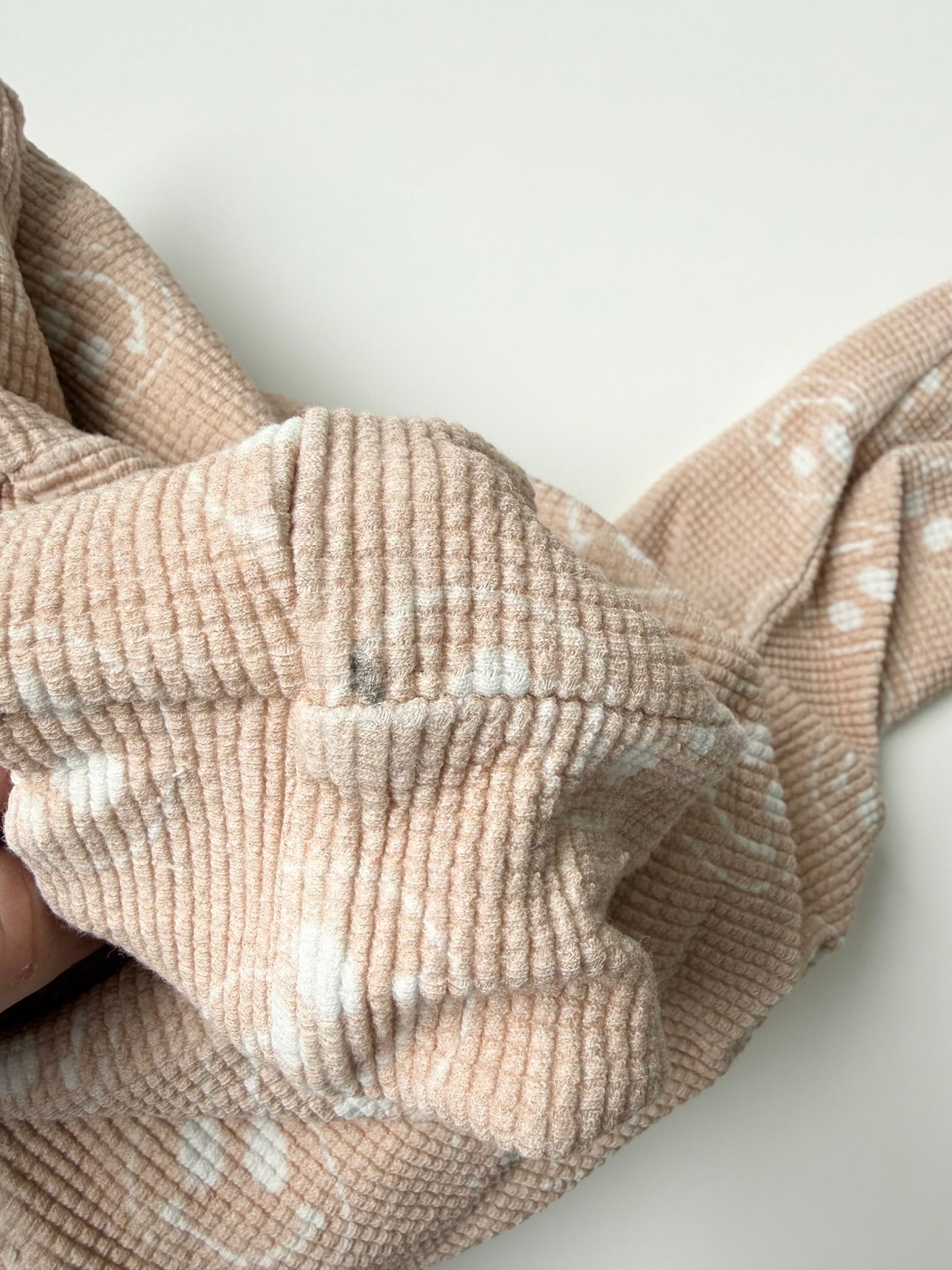 Dear Aspen Pink Smiley Waffle Sweater & Pants Set (5T)