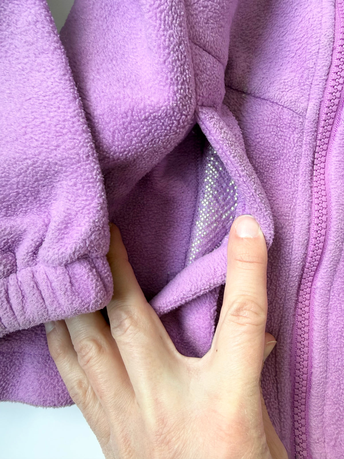 Columbia Purple Sparkle Interior Fleece Zip Up (7/8 Years)