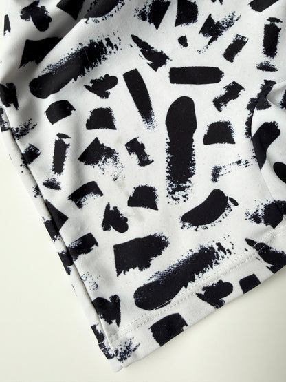 Current Tyed White & Black Strokes Sunsuit (12 Months)