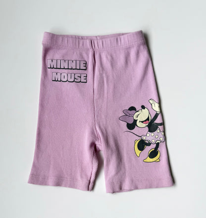 Zara x Disney Purple Ribbed Minnie Mouse Biker Shorts (4 Years)