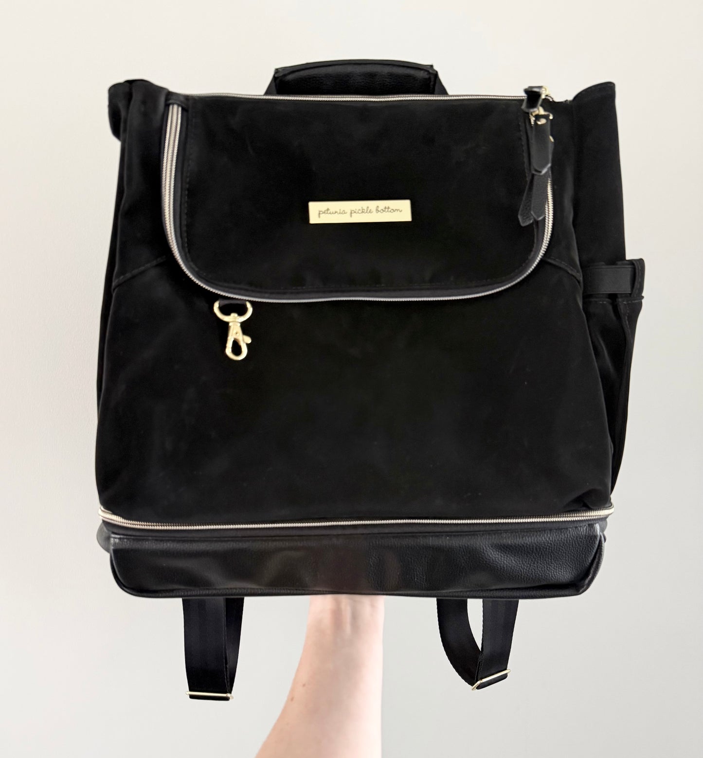 Petunia Pickle Bottom Pivot Backpack Diaper Bag in Twilight Black