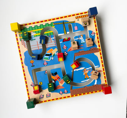 Wooden Sliding Car Puzzle