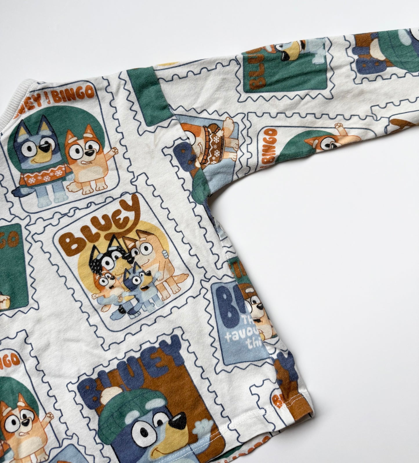 Zara x Bluey White Holiday Long Sleeve (12-18 Months)