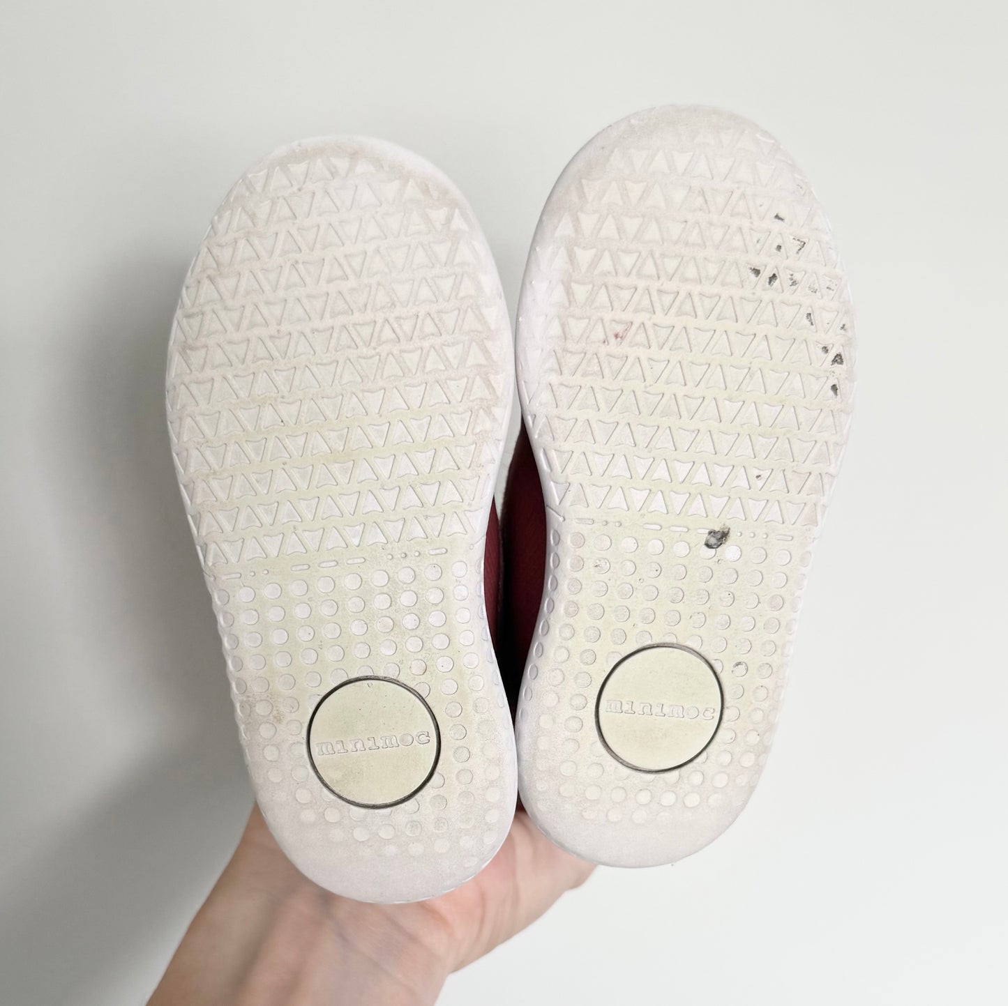 Minimoc Pink Knit High Top Stretch Slip On Sneakers (5)