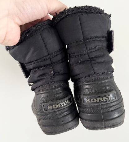 Sorel Black Snow Commander Winter Boots (9)