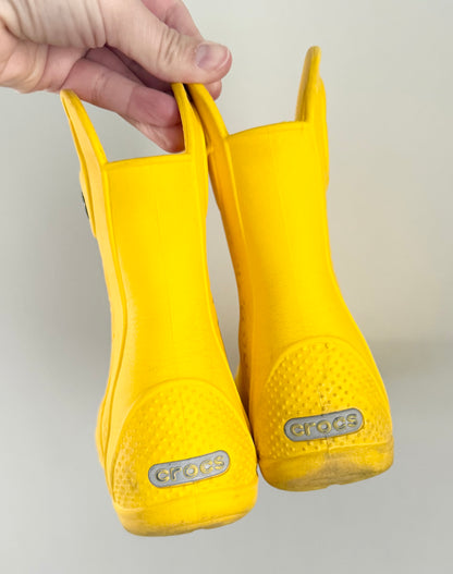 Crocs Yellow Handle It Rubber Boots (9)