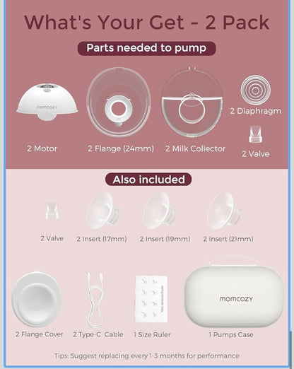 Momcozy M5 Hands-Free Wearable Breast Pump