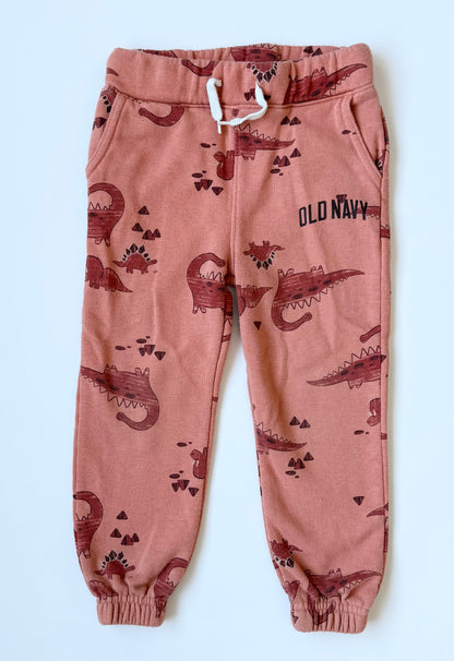 Old Navy Orange Dinosaur Sweater & Pants Set (3T)