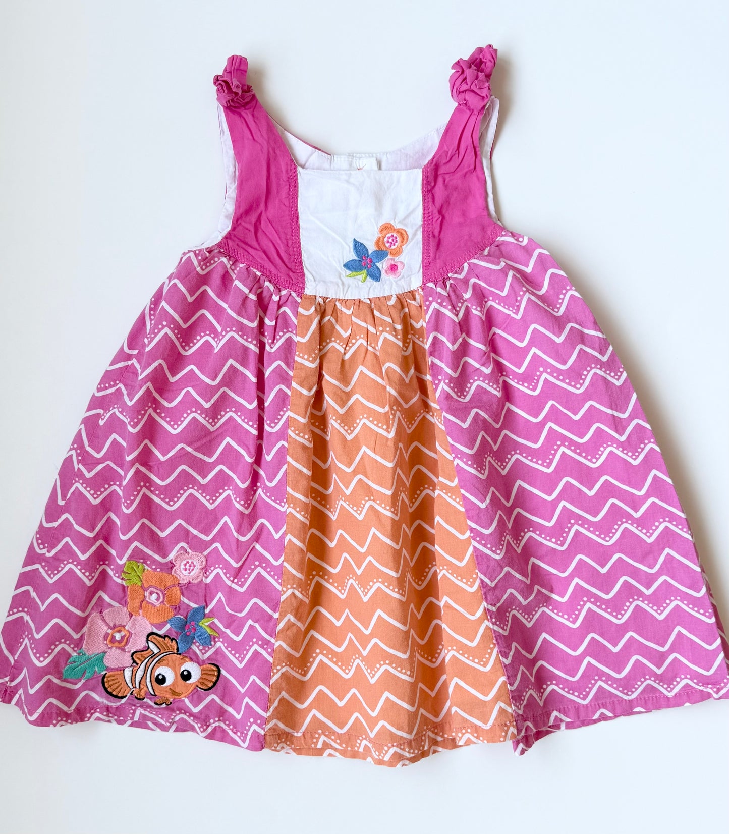 The Disney Store Finding Nemo Pink & Orange Dress (18-24 Months)