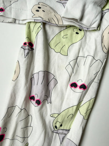 George White Girlir Ghosts Two Peice PJ Set (4-5 Years)