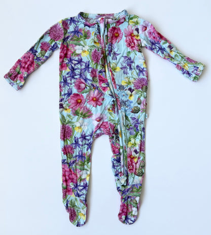 Posh Peanut Bright Spring Florals Sleeper (Newborn)