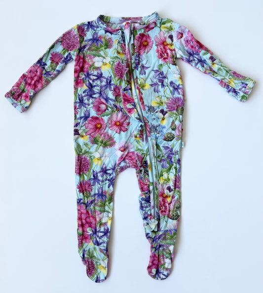 Posh Peanut Bright Spring Florals Sleeper (Newborn)