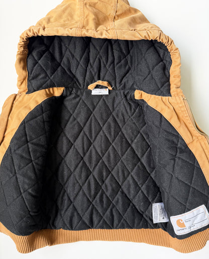 Carhartt Brown Active Flannel Quilt-Lined Cotton Duck Canvas Jacket (2T)