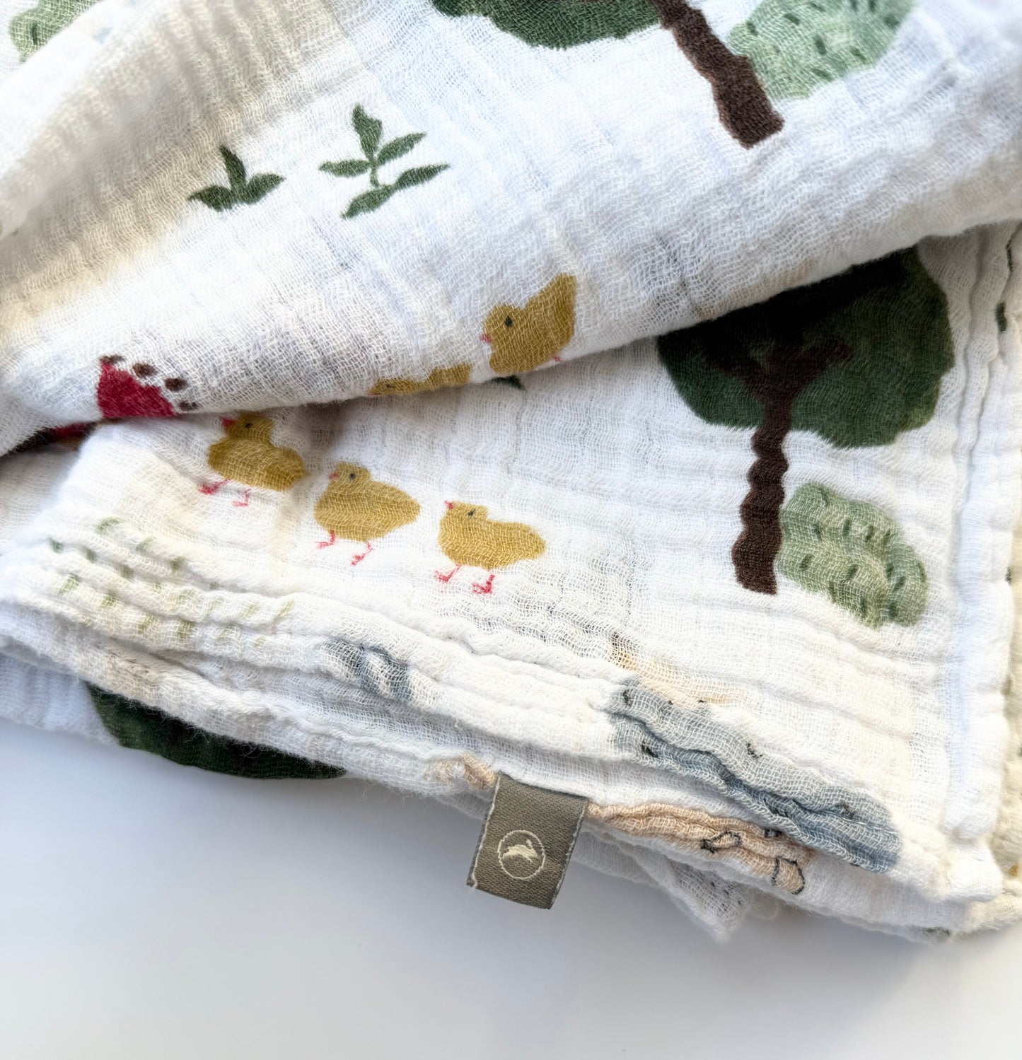 Red Rovr Family Farm Muslin Swaddle Blanket