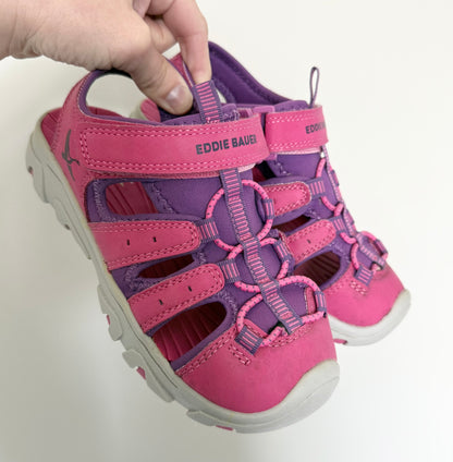 Eddie Bauer Pink & Purple Bump Toe Sandals (J1)