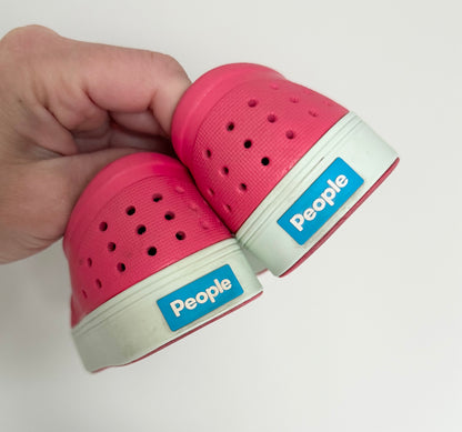 People Coral Pink Slip Ons (10)