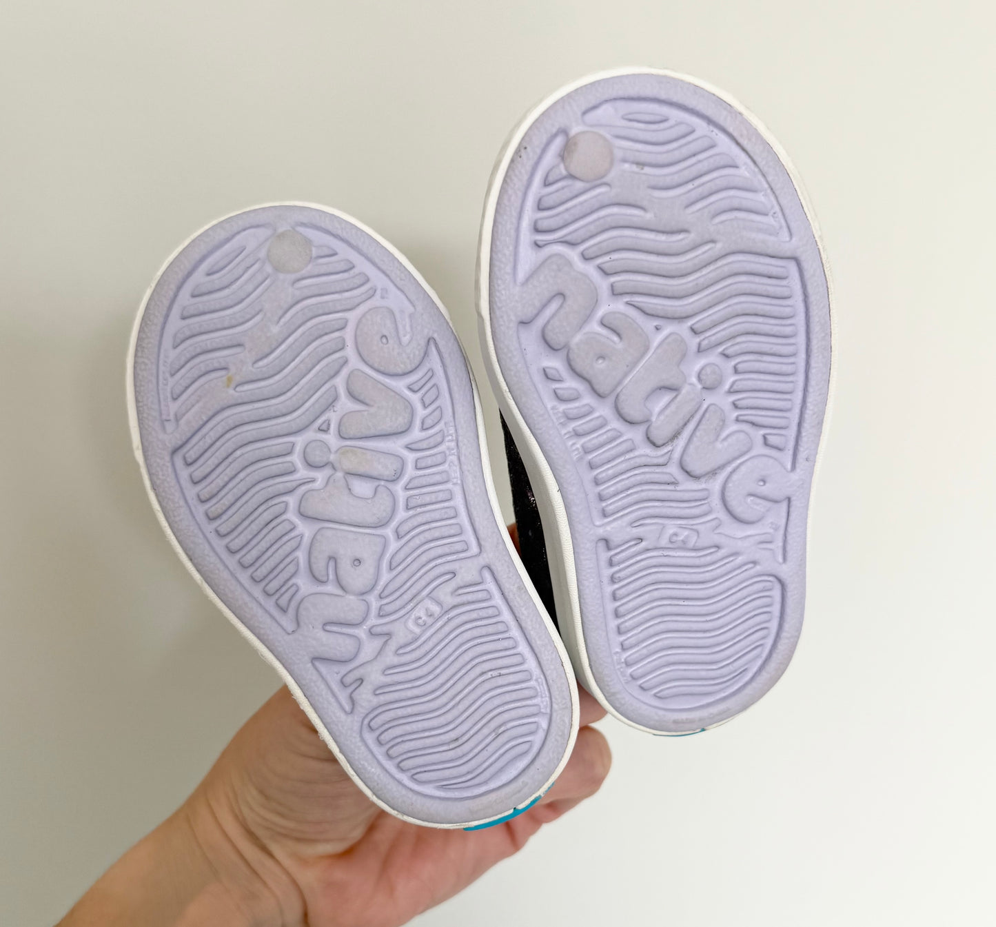 Native Purple Sparkle Jefferson Slip Ons (C4)
