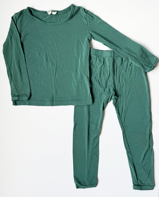 Kyte Emerald Long Sleeve PJ Set (3T)