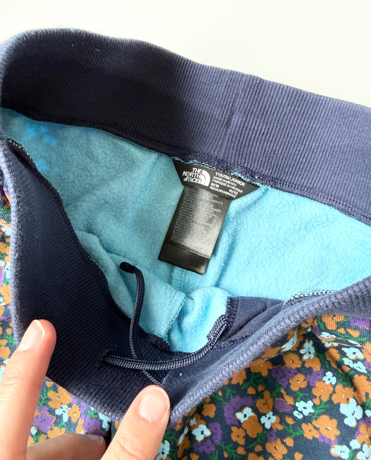 The North Face Dark Floral Fleece Lined Jogger Sweat Pants (10/12 Years)