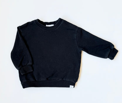 Miles the Label Black Crewneck Sweater (3 Months)