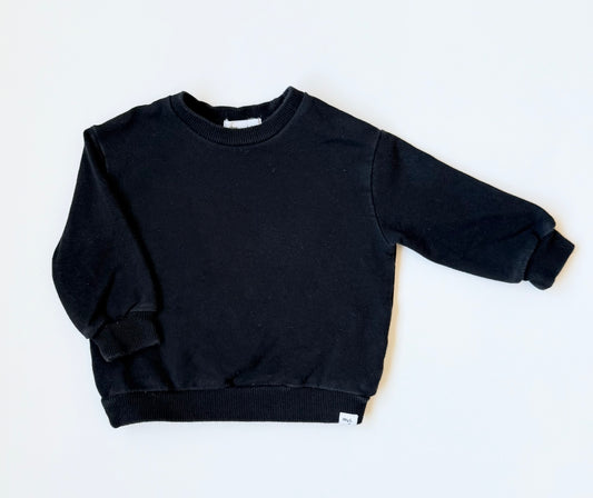 Miles the Label Black Crewneck Sweater (3 Months)
