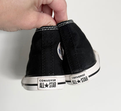 Converse Black High Top Lace Up Sneakers (5)