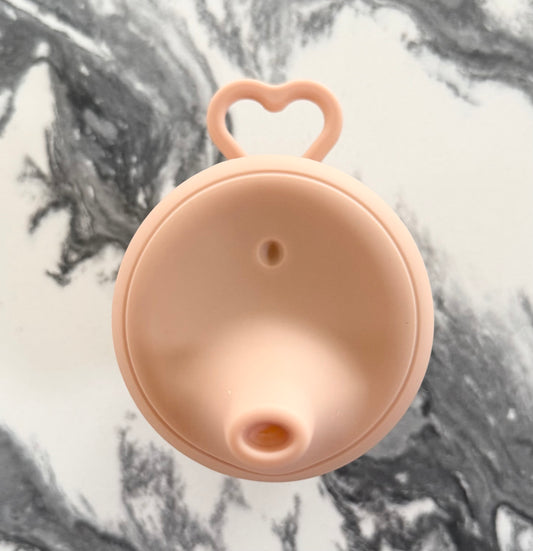 Tan Silicon Cup & Stretchy Lid