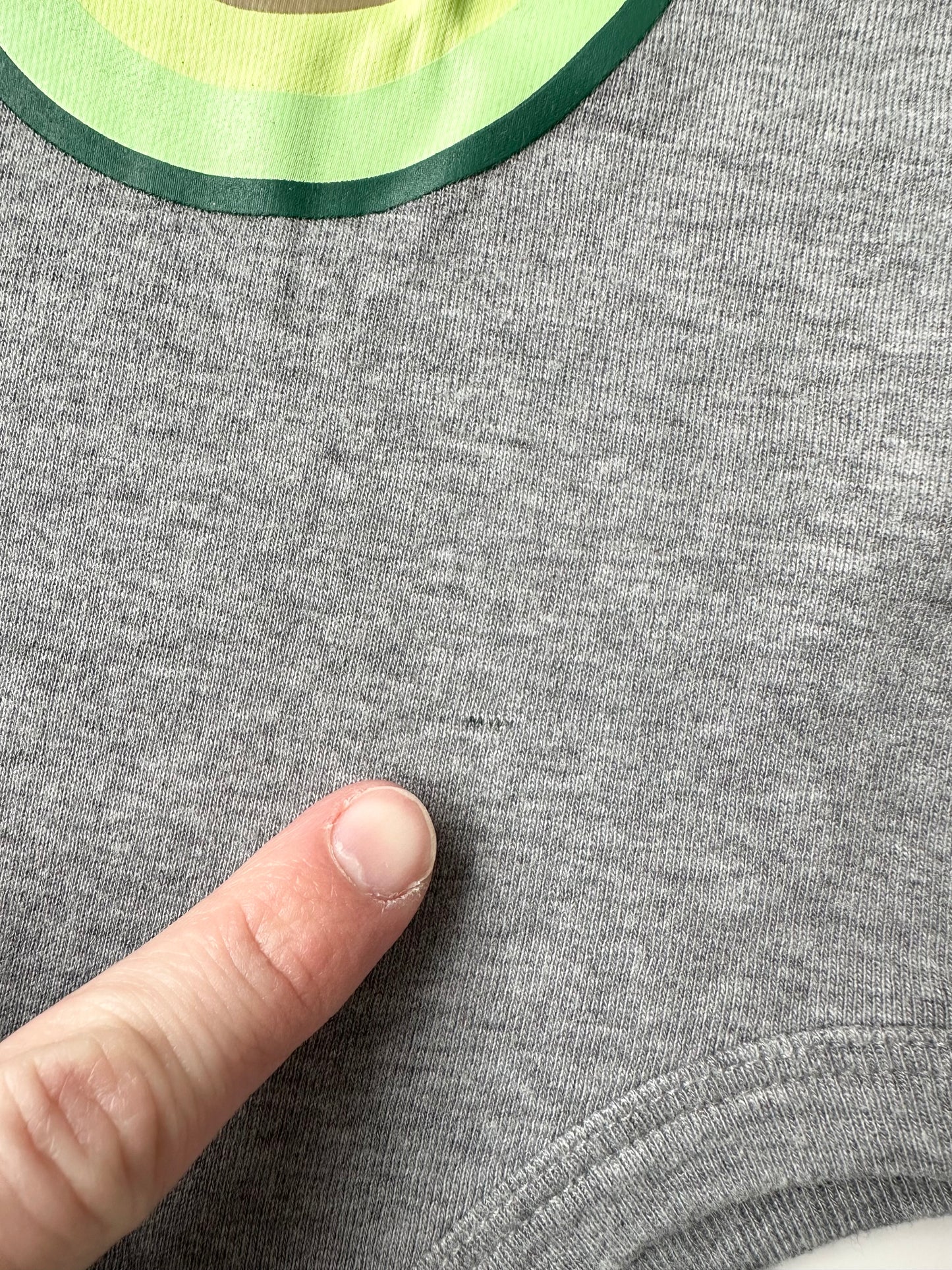 Whistle & Flute Kawaii Avocado Grey Bodysuit (6-12 Months)