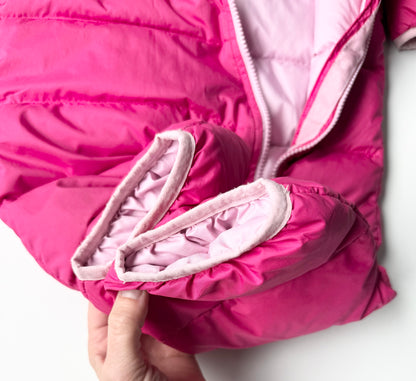 The North Face Pink & Grey Lil’ Snuggler One Peice Snowsuit (18-24 Months)
