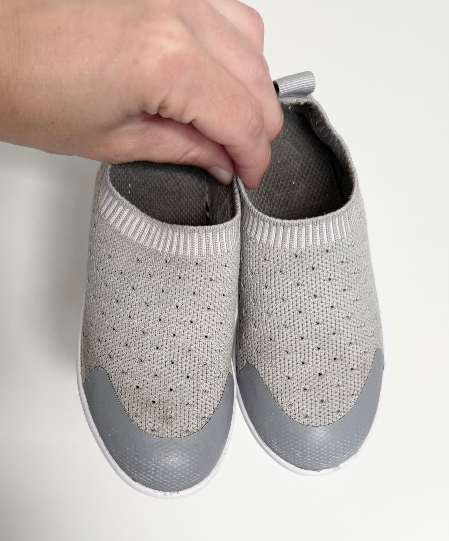 Minimoc Grey Knit Stretch Slip On Sneaker (9)