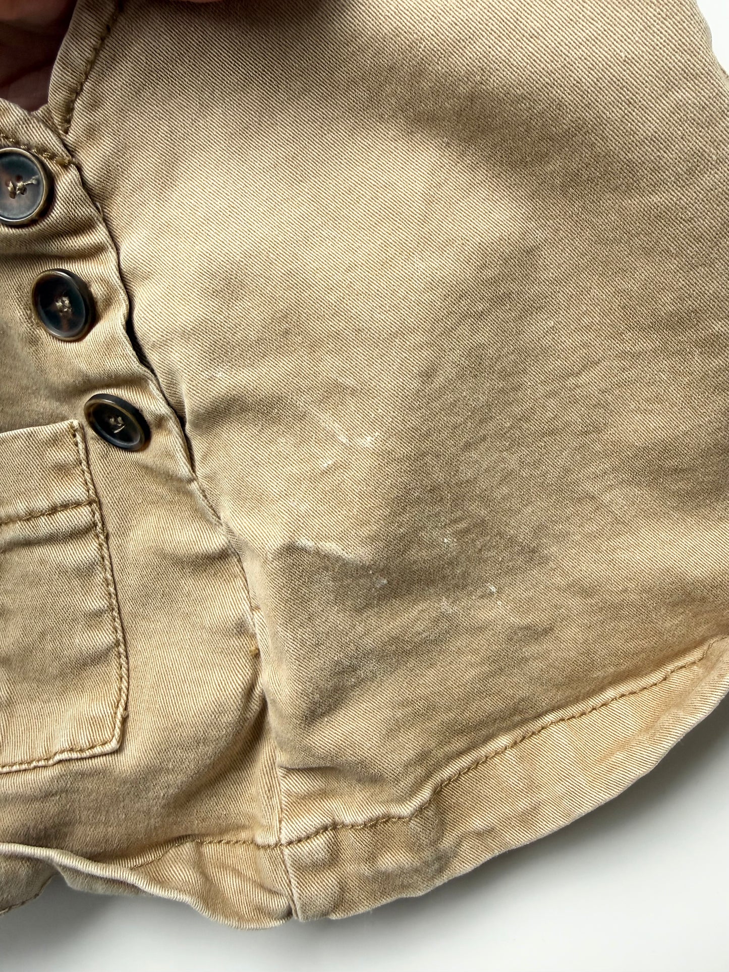 Zara Tan Cargo Skirtall (6-9 Months)