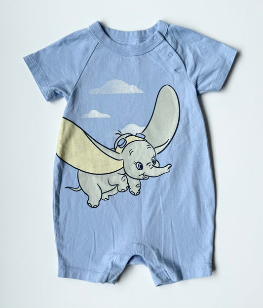 Baby Gap x Disney Blue Dumbo Shorty Romper (18-24 Months)