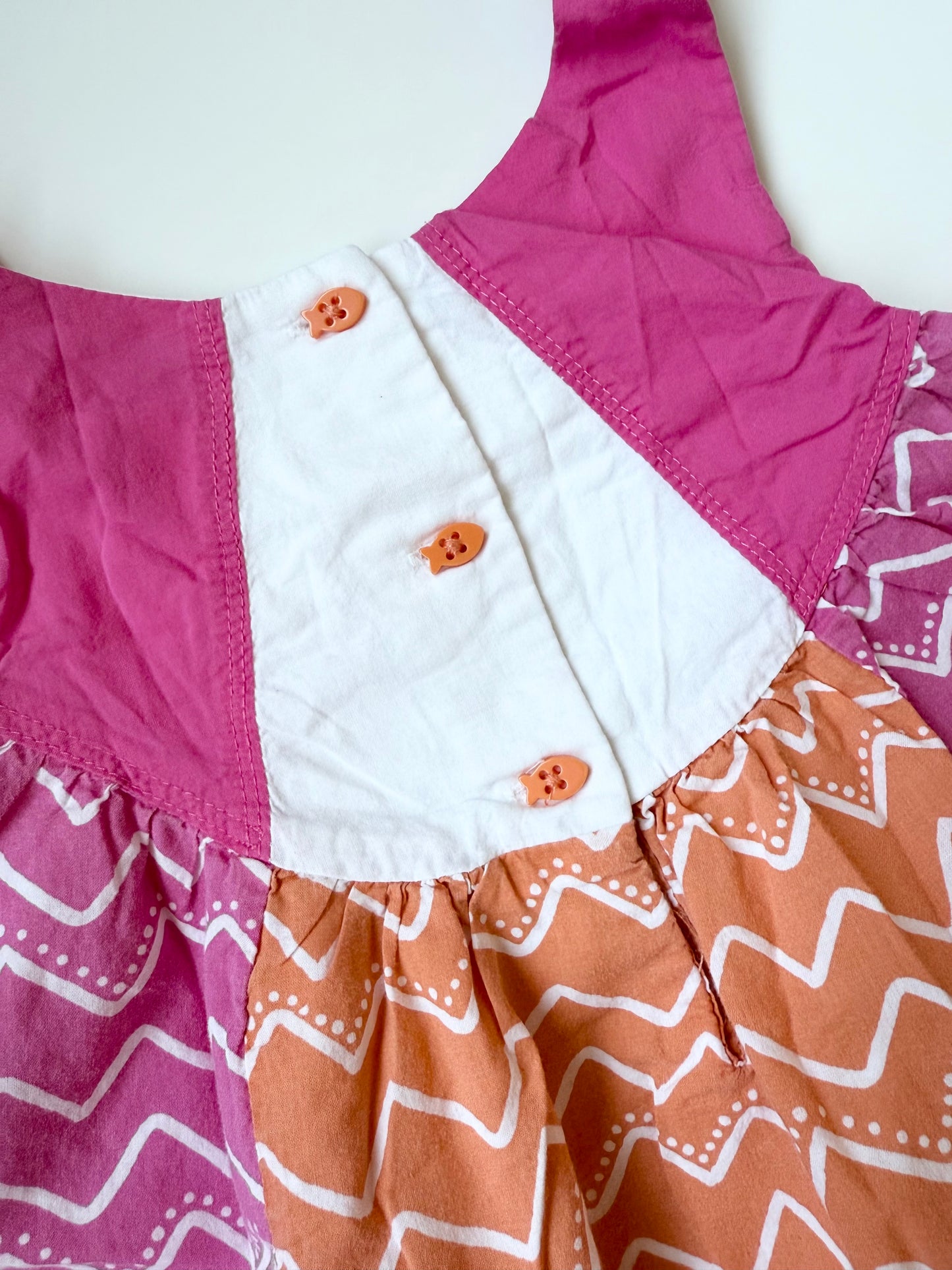 The Disney Store Finding Nemo Pink & Orange Dress (18-24 Months)