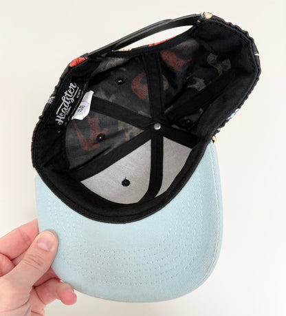 Headster Black & Blue Alligator SnapBack Hat (48CM)