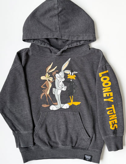 Aeropostale Kids x Looney Tunes Grey Characters Hoodie Sweater (6 Years)