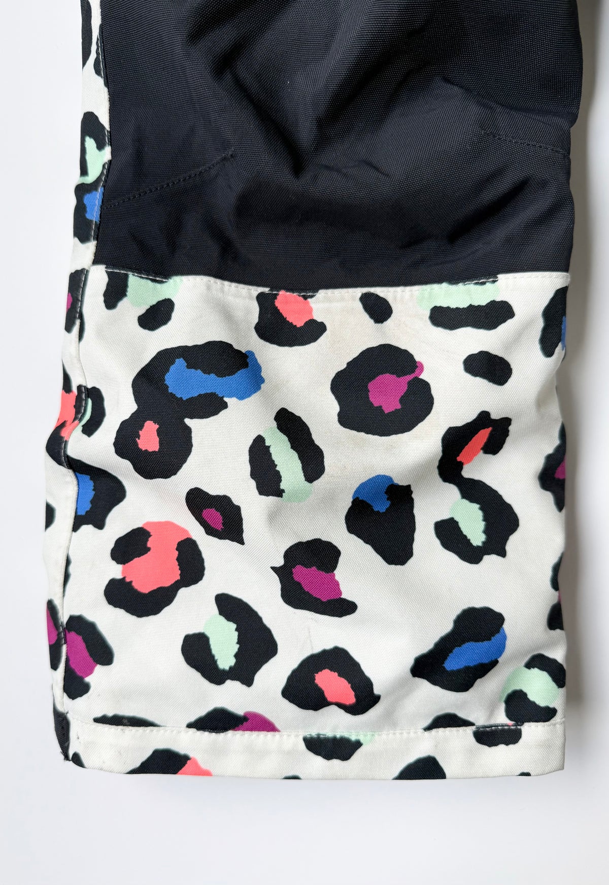 Burton White Colorful Cheetah One Peice Snow Suit (4 Years)